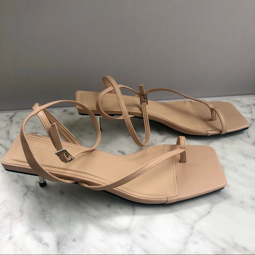 Nude kitten heels